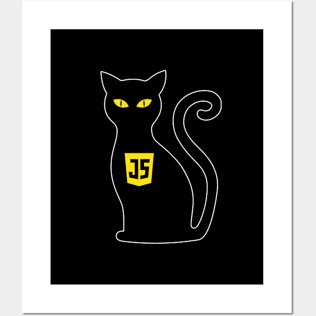 JavaScript Cat Wall Art by CWdesign